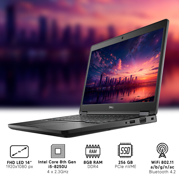 Notebook Dell Latitude 5490 I5 8gb Ram | 256gb Ssd |14" NOTEBOOK RFPL DELL 5490 I5/8/256/14