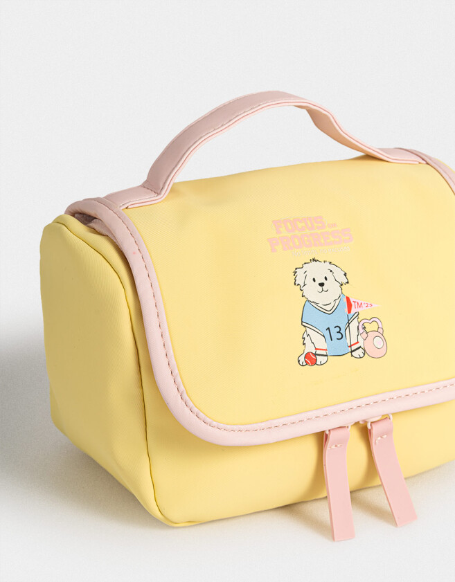 Porta Cosméticos Portacosméticos Valija - Amarillo Claro