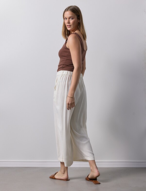 Pantalon Lino Pull On CRUDO
