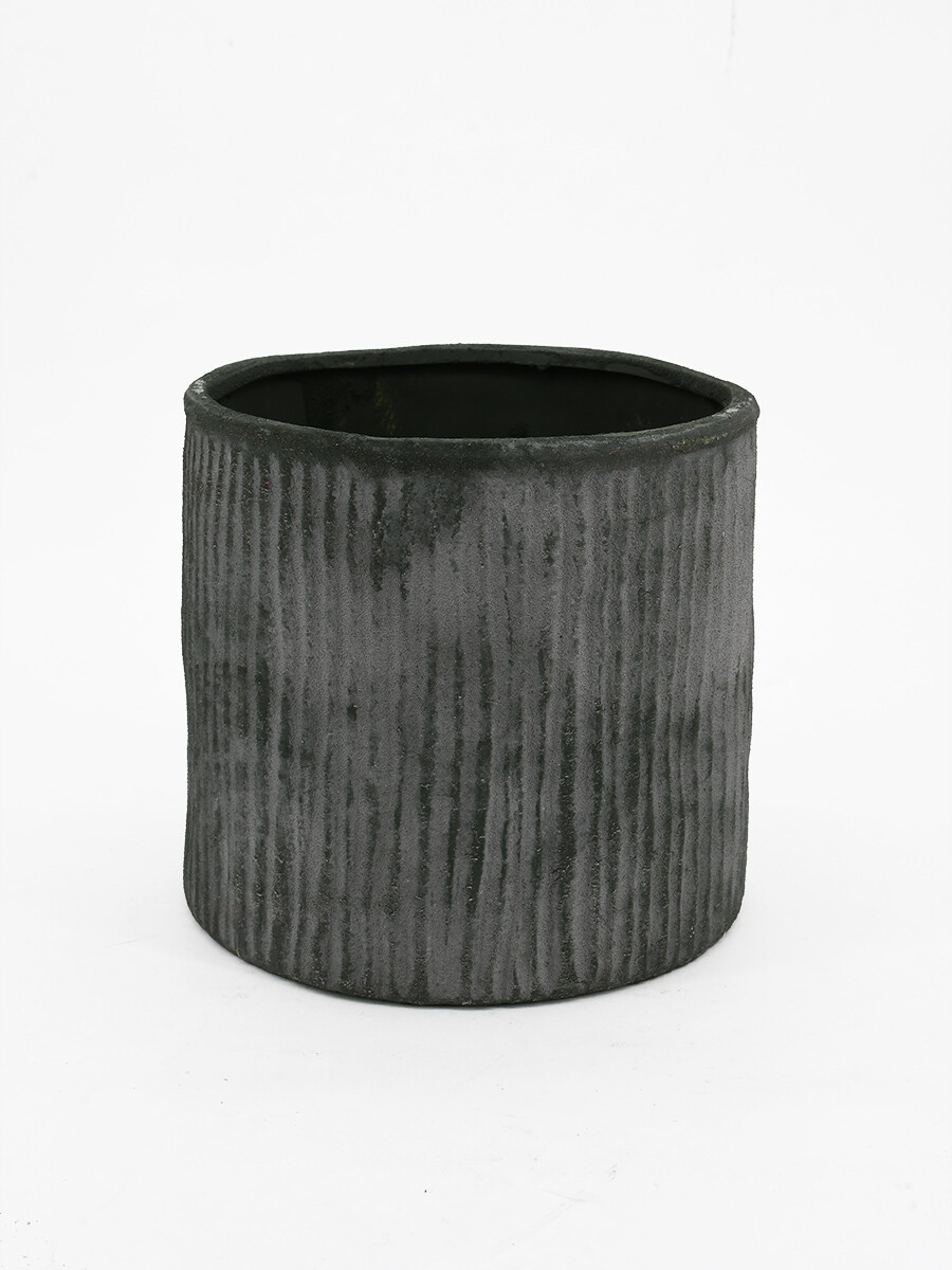 MACETA DECORATIVA - AZUL PIEDRA 