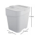 Tarro de residuos 2,5L BLANCO