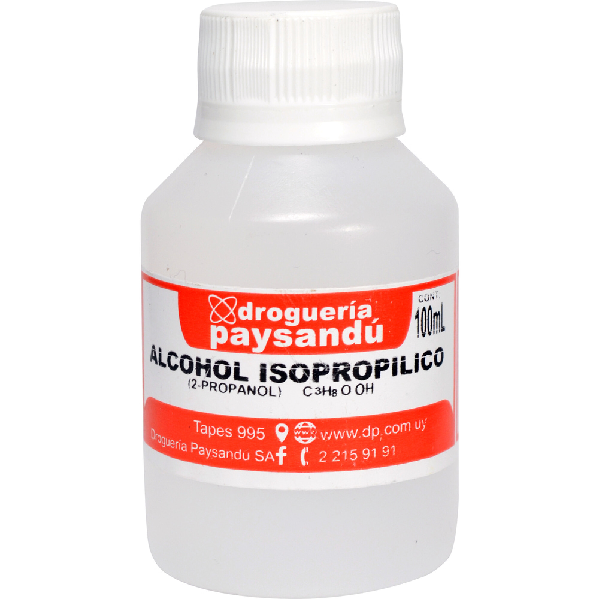 Alcohol isopropilico, garrafa de 0,5l.