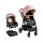 Coche de bebé + silla para auto Bebesit Travel System Cosmos Deluxe Beige