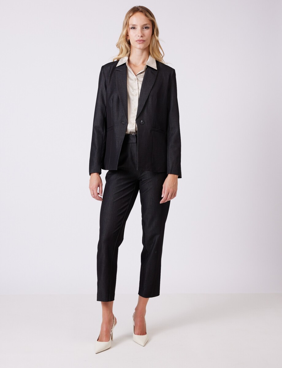 Blazer Career Denim - Negro 