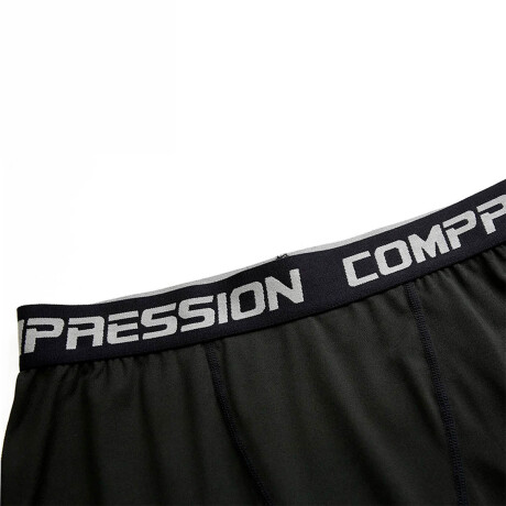 Conjunto Deportivo Camiseta termica Calza Niños X2 Negro