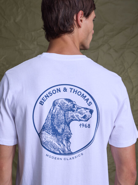 T-SHIRT LECRE BLANCO