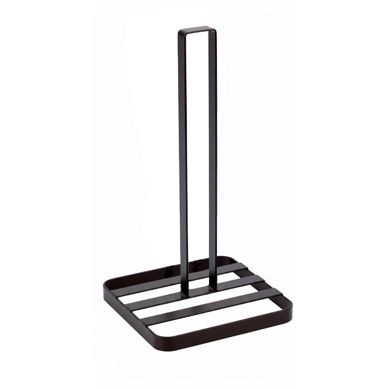 Porta rollo acero 15x15x30,5 cm NEGRO