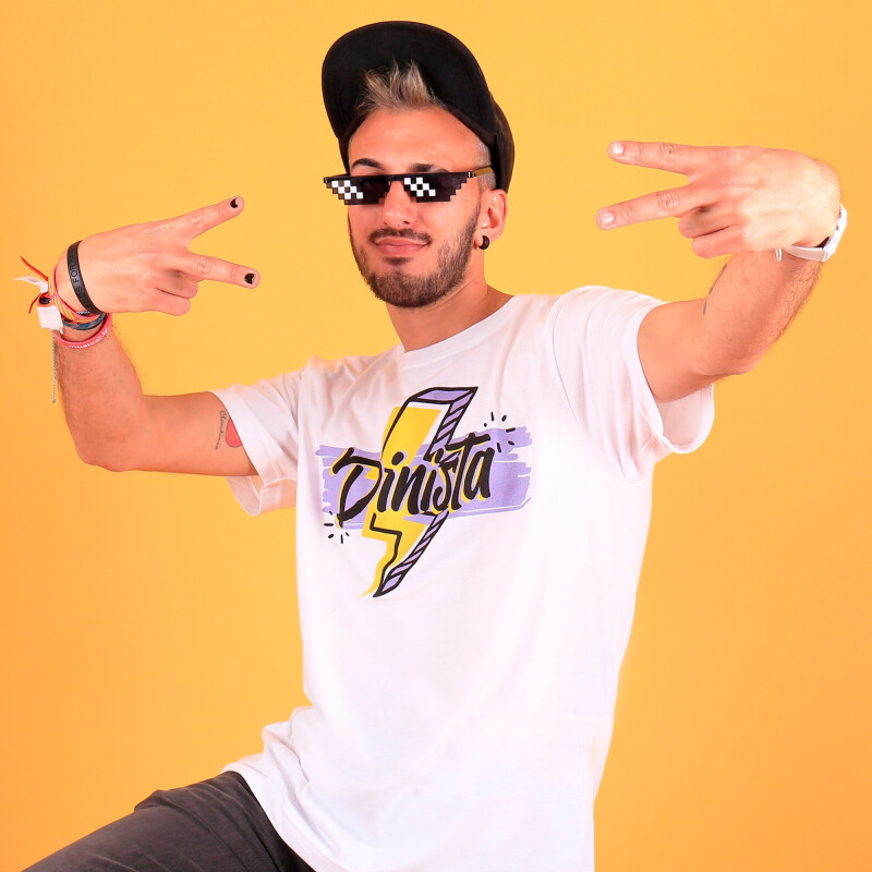 Remera de Mujer You are the tik to my tok Dinista Claudinio Blanco