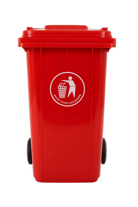 Contenedor De Residuos En Color Rojo - 240 Litros Contenedor De Residuos En Color Rojo - 240 Litros