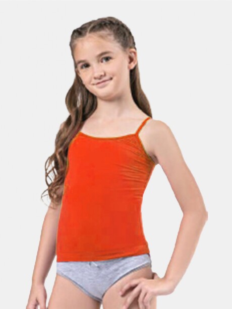 Camiseta niña con bretel Supplex Naranja
