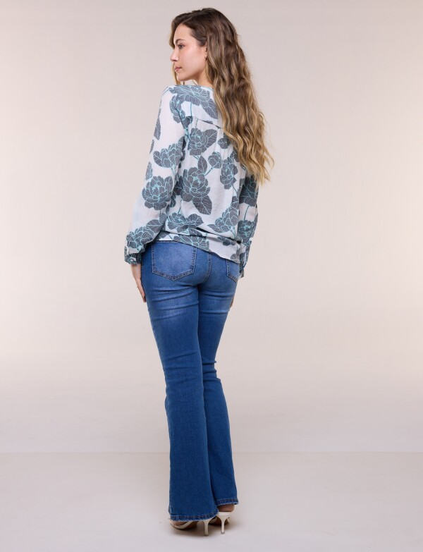 Blusa Nudo MULTI/BLANCO