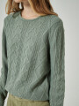 Sweater Focio Verde Grisaceo