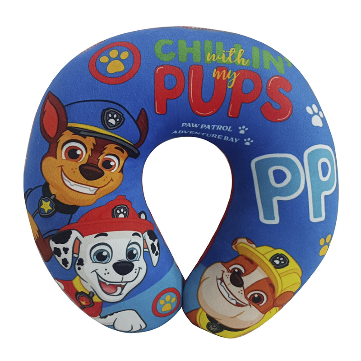 Almohadón Infantil de Viaje Cervical Paw Patrol Chase 28 x 28 cm 