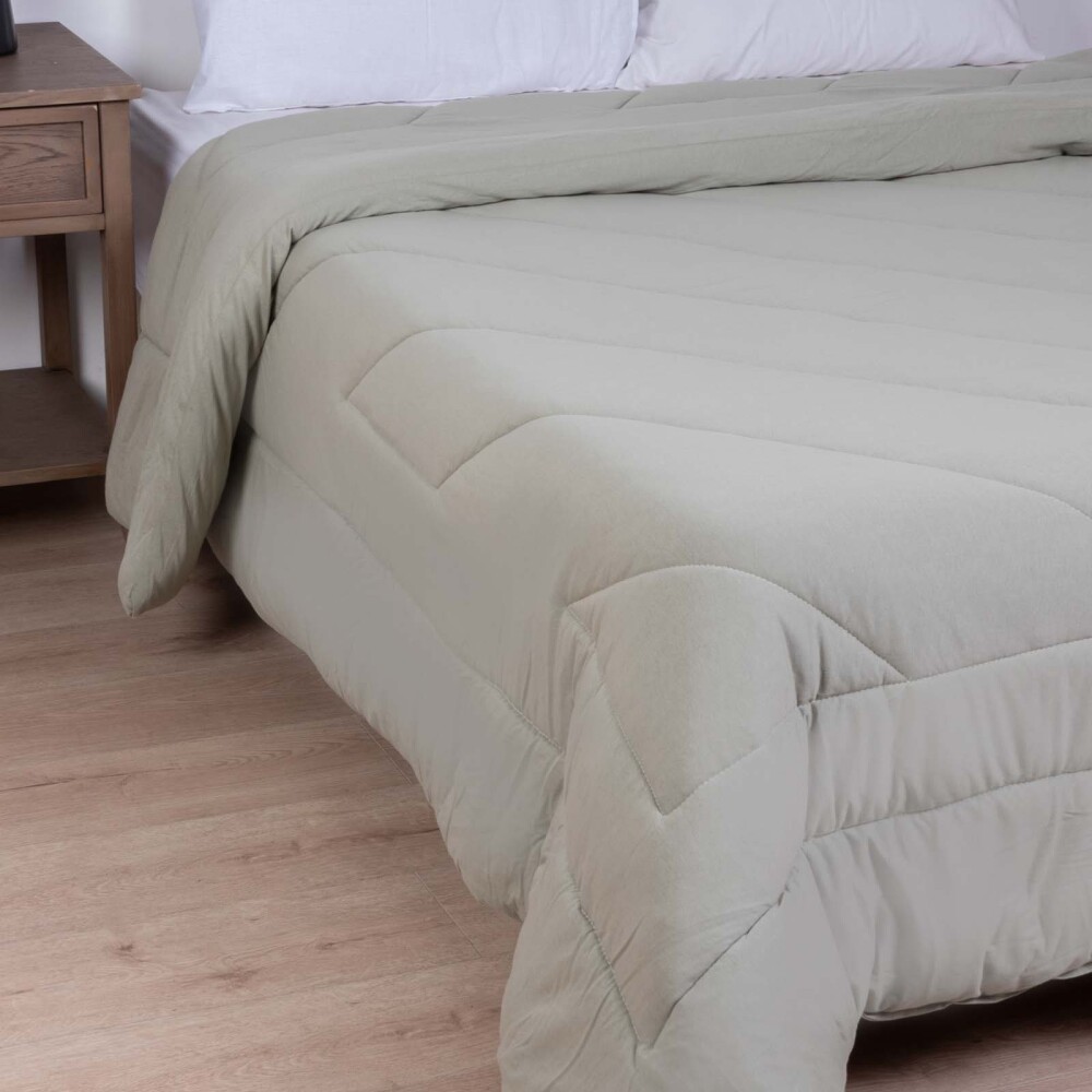 ACOLCHADO QUEEN ALGODON VERDE MALLA JERSEY