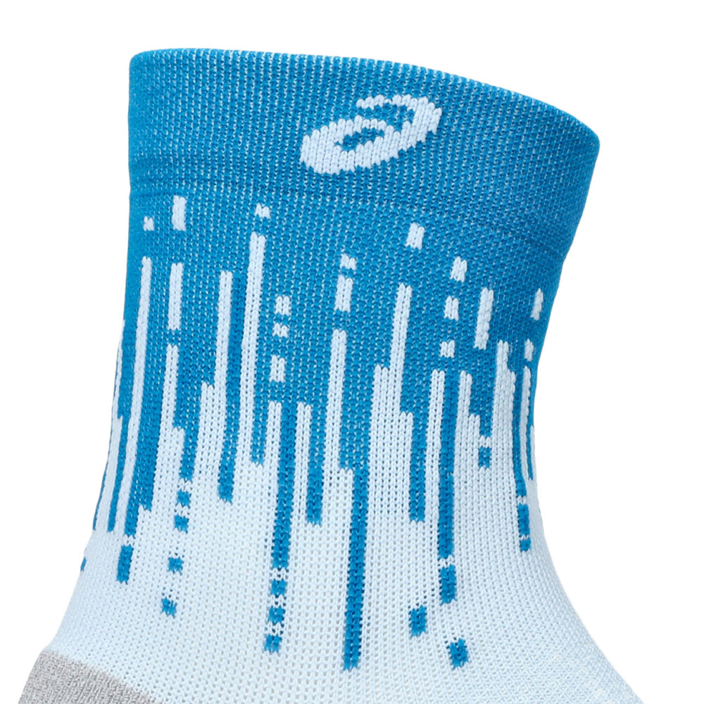 Medias Running Performance Run Sock Quarter Unisex Aegean Blue/arctic Blue