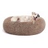Cucha Cama Colchon Puff Plush Mascota Antiestress 60cm Color Variante MARRONCLARO