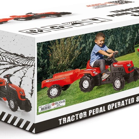 TRACTOR A PEDAL CON TRAILER DOLU 8146 001