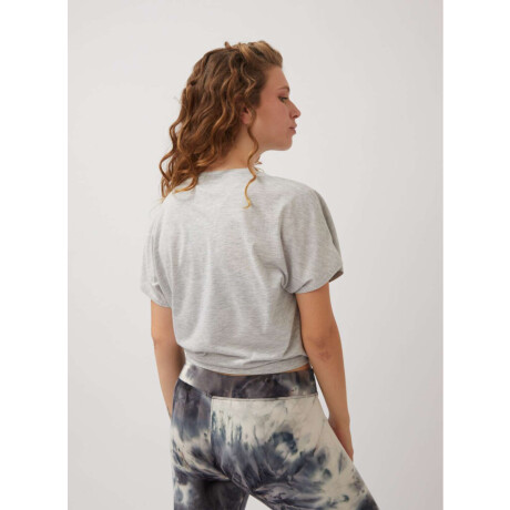 Remera moscou anudada Gris melange