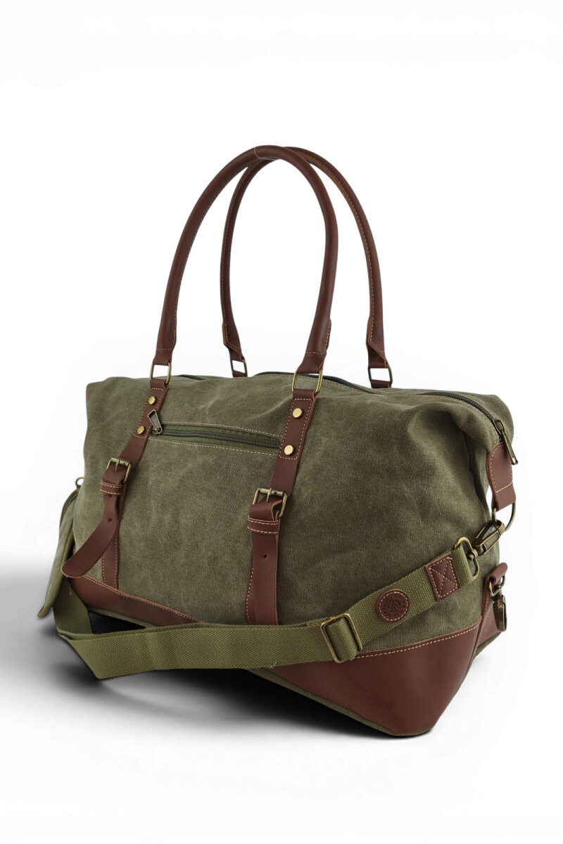 Bolso de viaje de lona Verde