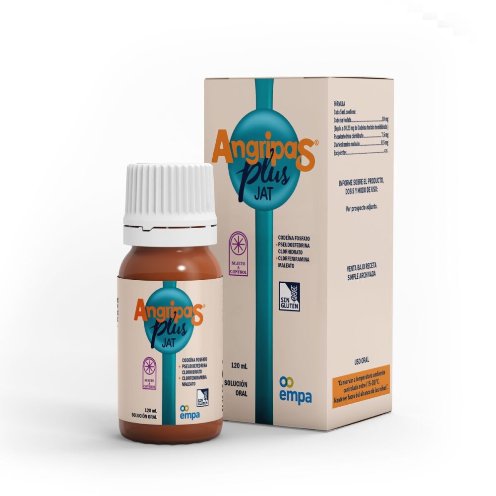 ANGRIPAS PLUS JAT JARABE FRASCO X 120 ML única