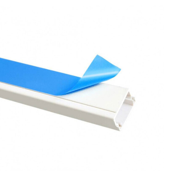 Ducto plástico blanco con adhesivo 25x16mm 2 mts. CAN00056