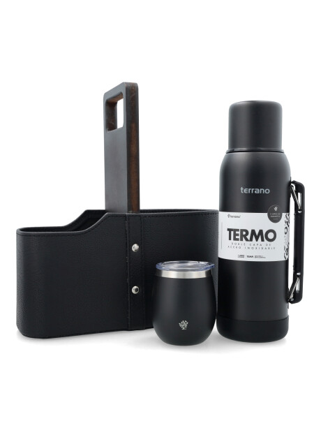 Combo 1LT + Matera De Auto Clasica Negro opaco
