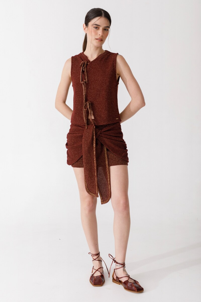 FALDA LAZO KNIT - Uva 