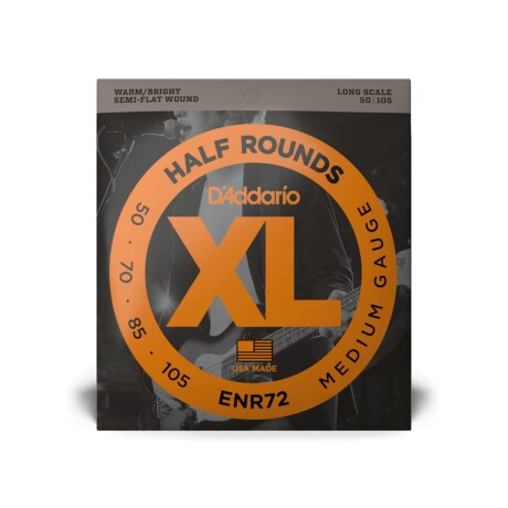 Encordado Bajo Daddario Enr72 Xl Half Rounds 050 Encordado Bajo Daddario Enr72 Xl Half Rounds 050