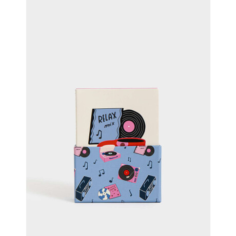 Set De 5 Libretas A6 Cosidas En Cajita Combinacion Multicolor