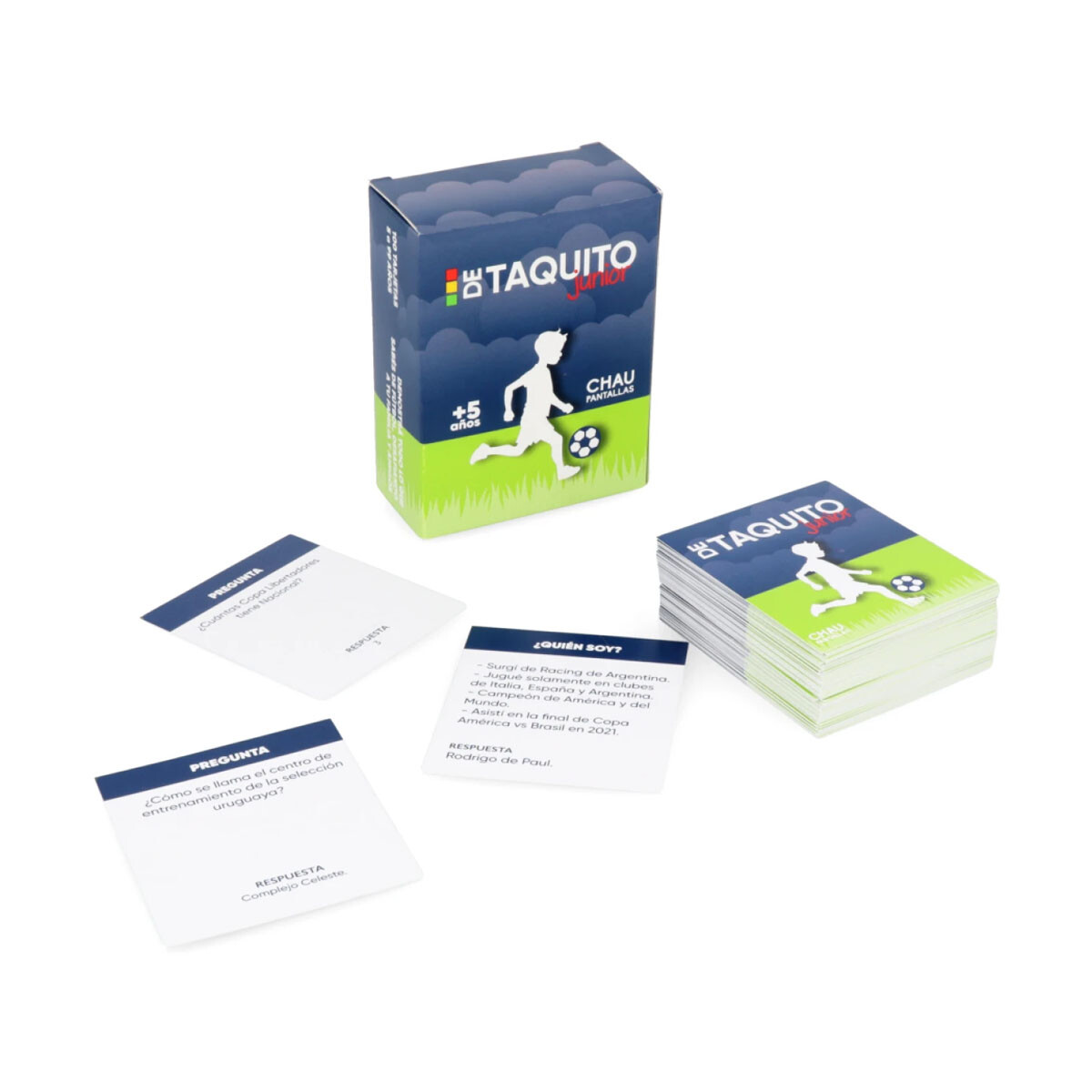 De Taquito Junior Juego de Cartas Fútbol Chau Pantallas 