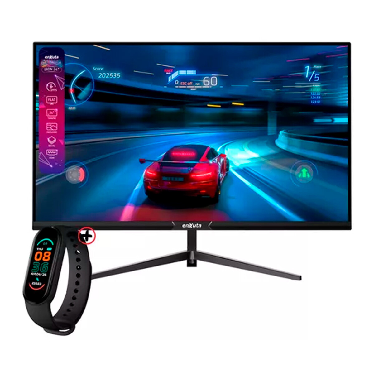 Monitor Gamer Enxuta Iron 24'' PuLG Full Hd Hdmi Usb + Smartwatch 
