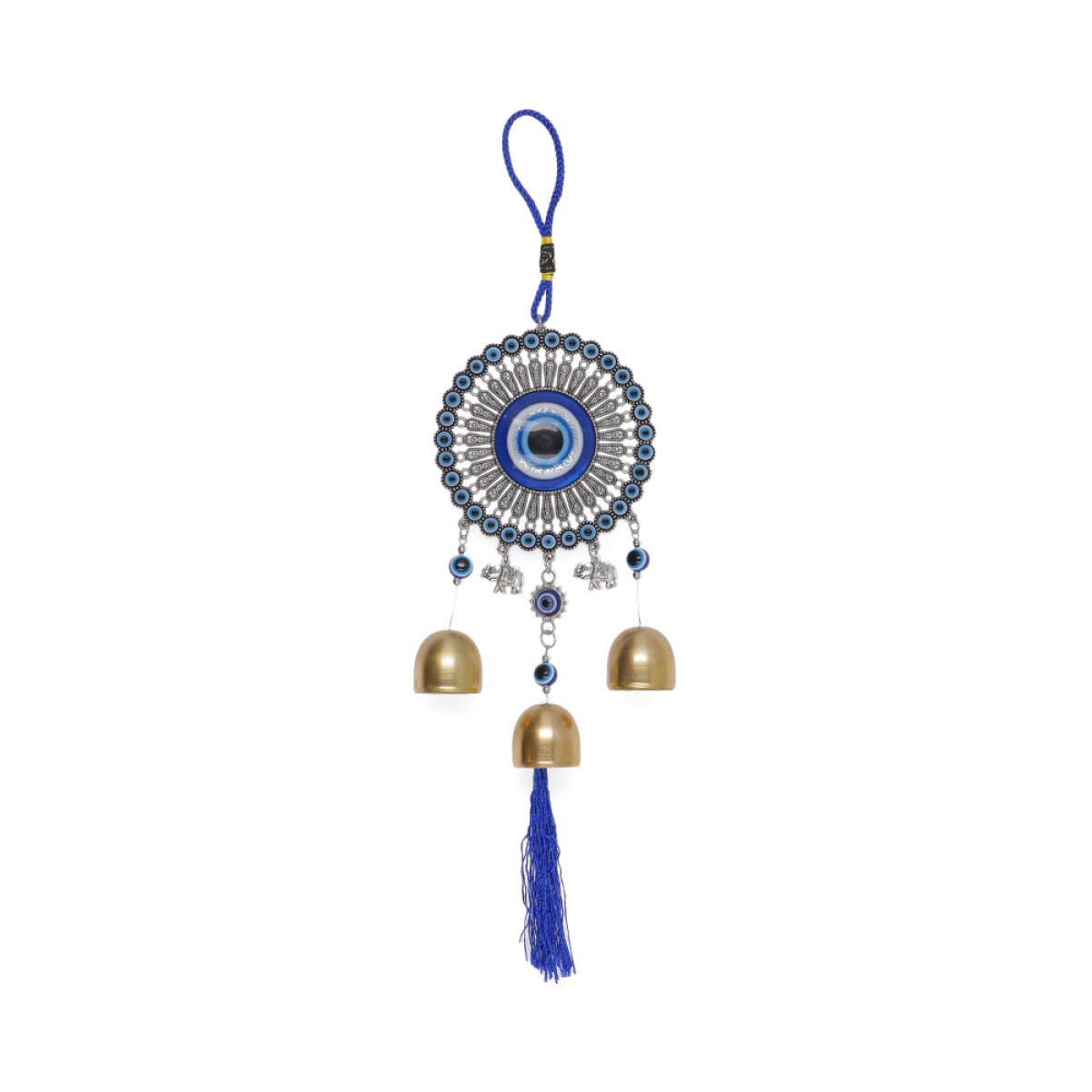 COLGANTE DE OJO TURCO CON CAMPANAS - Gp094 