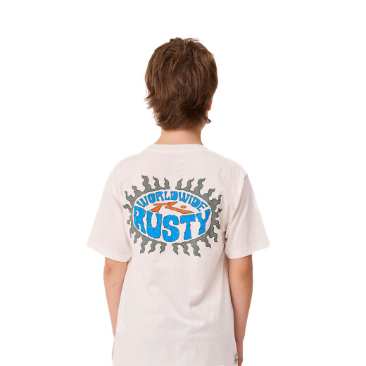Remera Rusty de niño Maver - Blanco Remera Rusty de niño Maver - Blanco