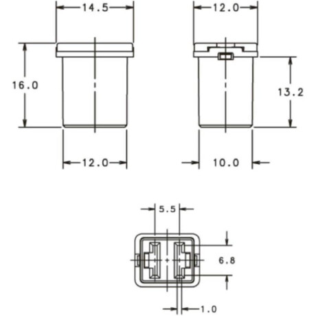 FUSIBLE - FLFN 50AMP HEMBRA TIPO JAPONES - AUTOS CHINOS - FUSIBLE - FLFN 50AMP HEMBRA TIPO JAPONES - AUTOS CHINOS -