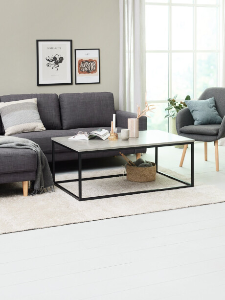 Sofá EGENSE chaise longue tela gris osc Sofá EGENSE chaise longue tela gris osc
