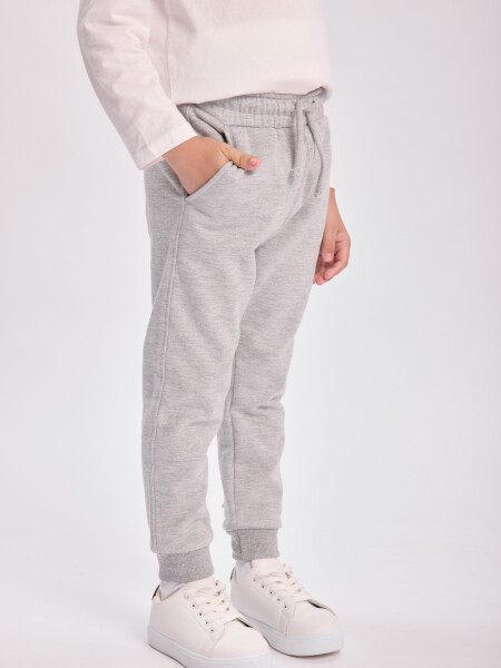 Pantalón deportivo jogger Gris Melange