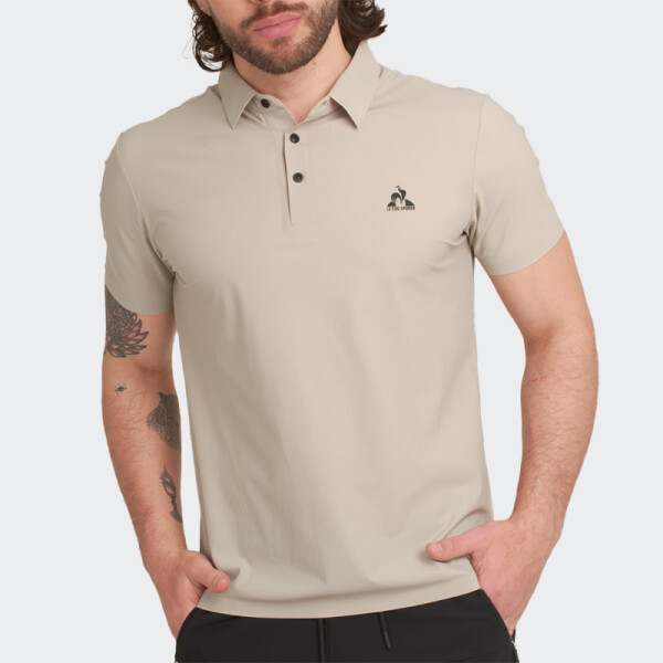 Remera Polo Le Coq Sportif Bat Beige