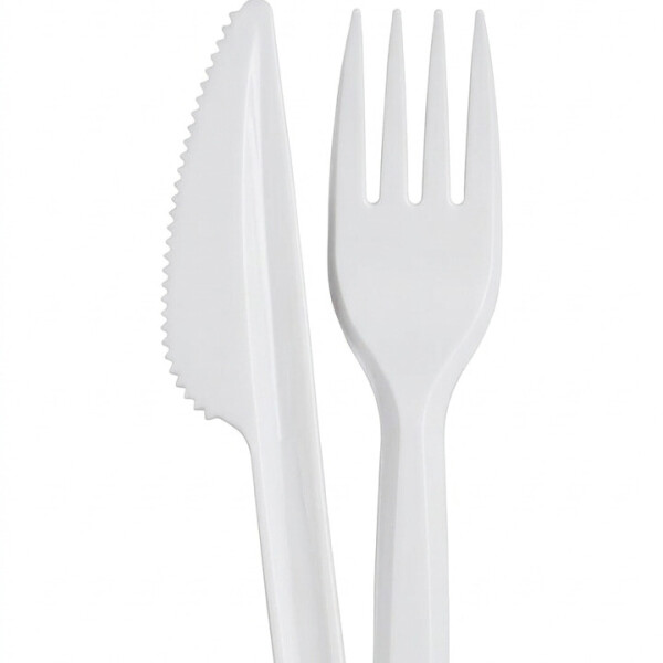 PAQUETE TENEDOR Y CUCHILLO BLANCO