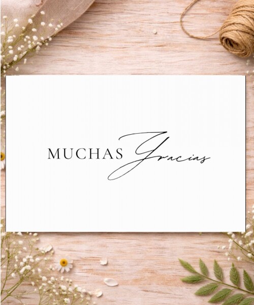 Tarjeta gracias 10x15cm Diseño 2