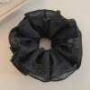 Gomita De Pelo Con Encaje - Scrunchie - Color Negro Gomita De Pelo Con Encaje - Scrunchie - Color Negro