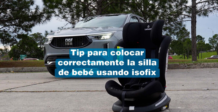 Tip para colocar correctamente la silla de bebé usando el isofix