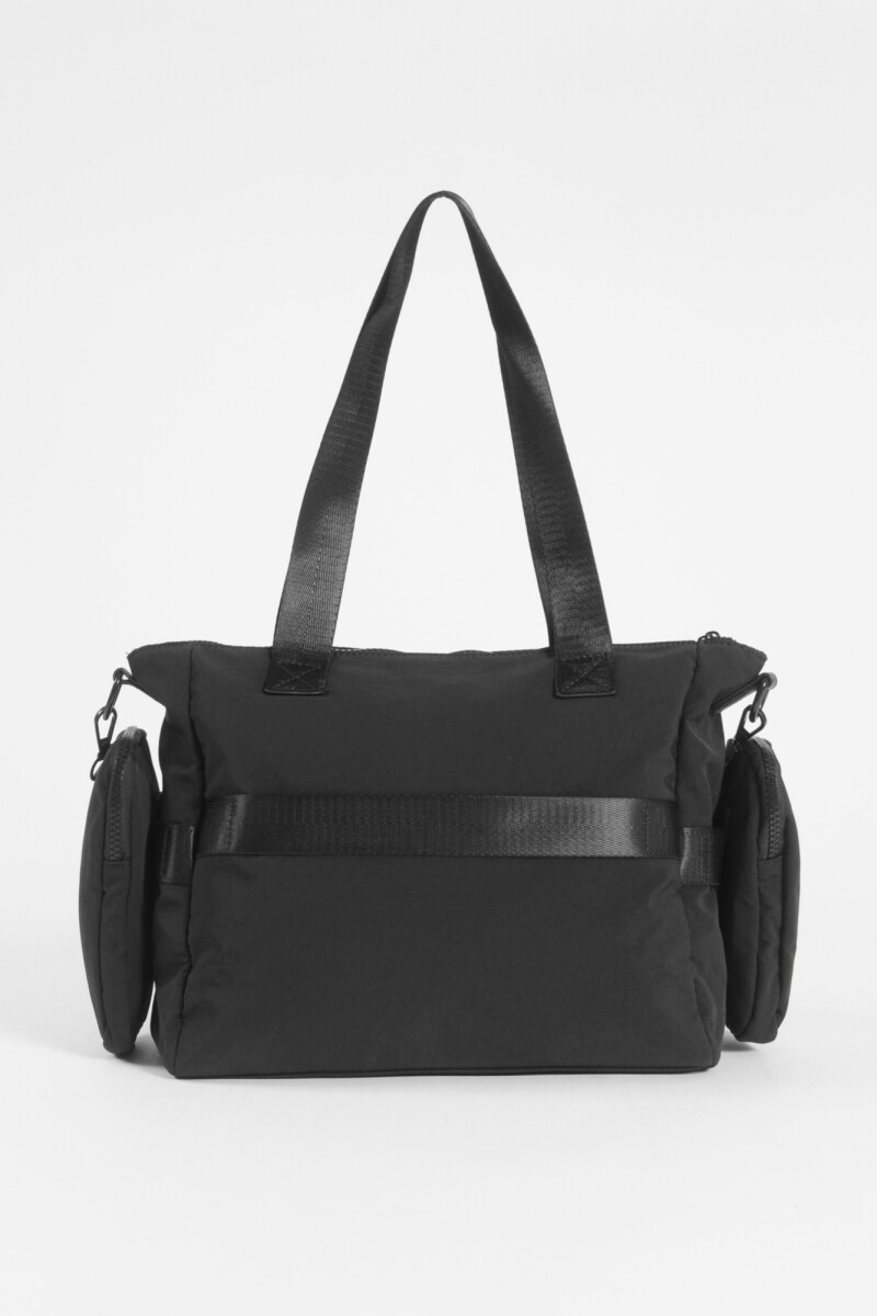 PREVENTA Cartera con bolsillo removible y correa regulable negro