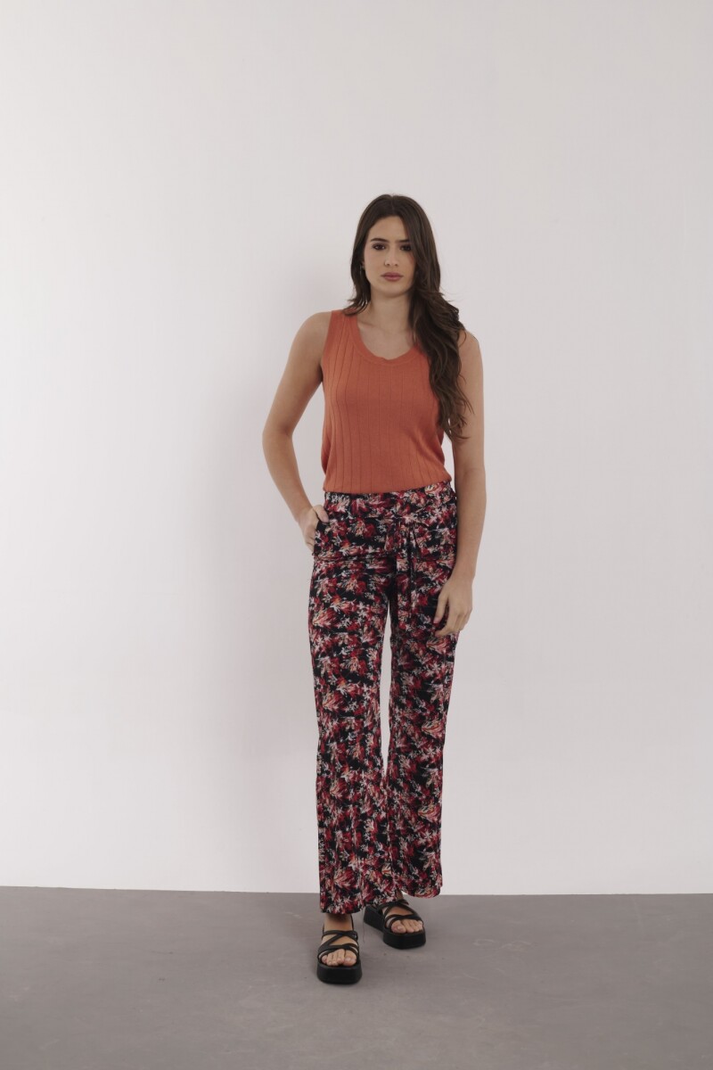 PANTALON KENDALL NEGRO Y ROJO