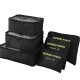 Set de 6 Organizadores de Valija Equipaje para Viaje Negro