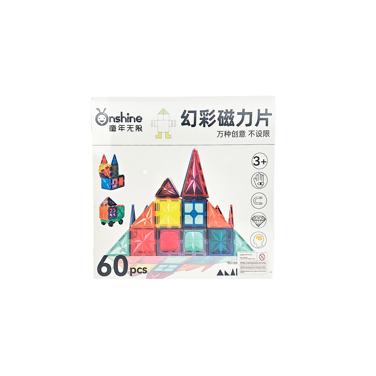 Juego magnético de 60 piezas 