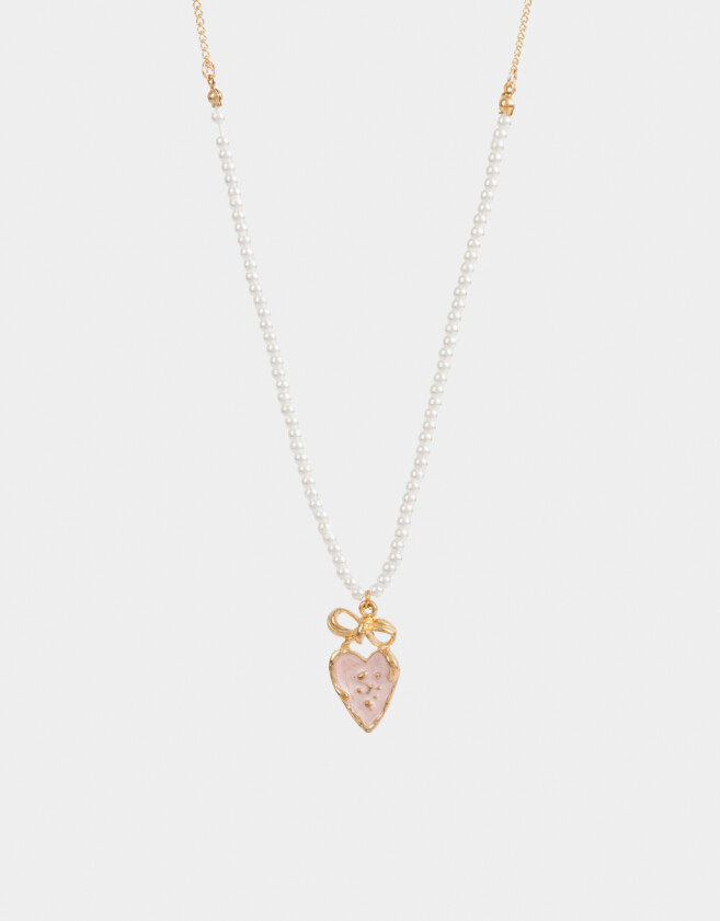 Collares Cortos Con perlas Collar Corto Con Perlas - Dorado