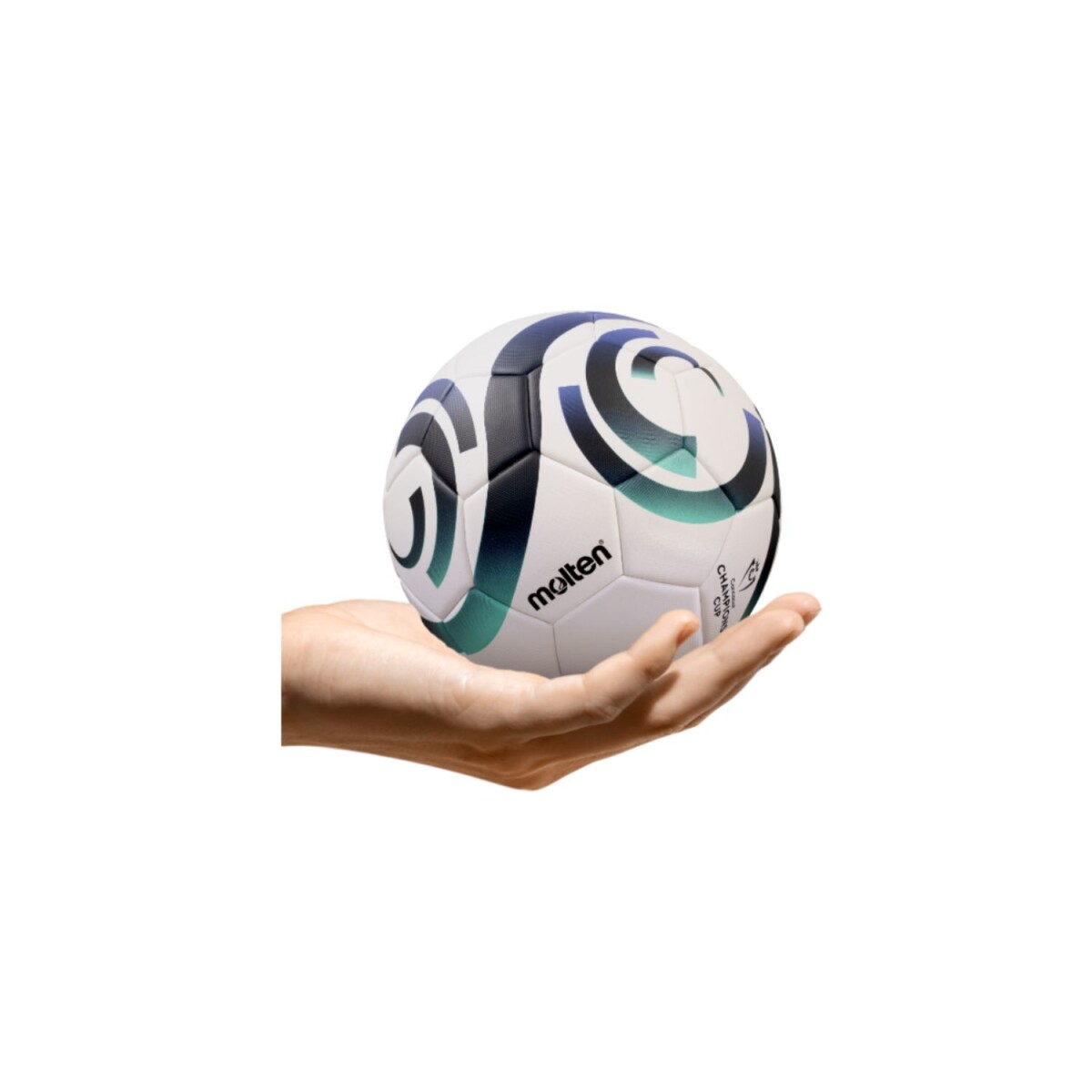 Pelota de Fútbol Molten F1C1000-CCC – Mini - BLANCO-VERDE-AZUL 