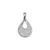 Dije gota irregular - Plata 925 - zirconias - CP4745 conpiedra