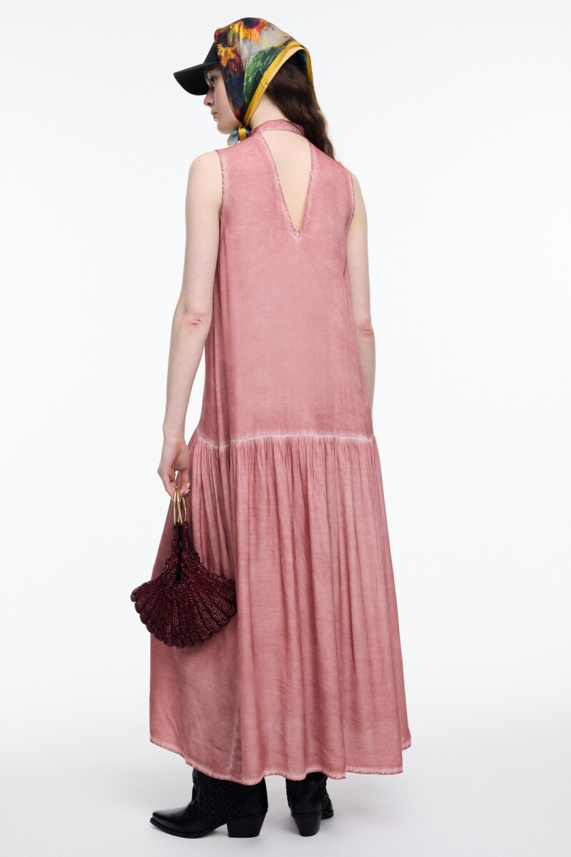 VESTIDO HALTER Ladrillo