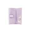Billetera de Dama en Eco Cuero con Broche Metalico Lila